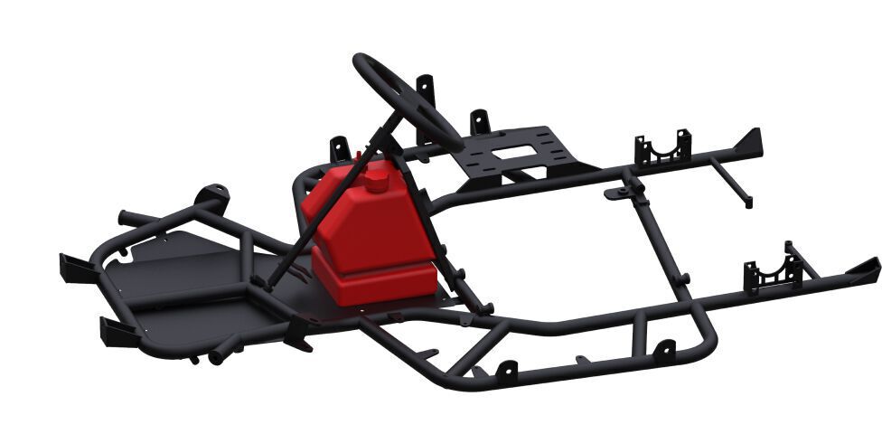 Топливный бак в рулевой стойке